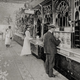 Postcard picture of an Automat in Philadelphia, circa 1904 (Wikimedia Commons)